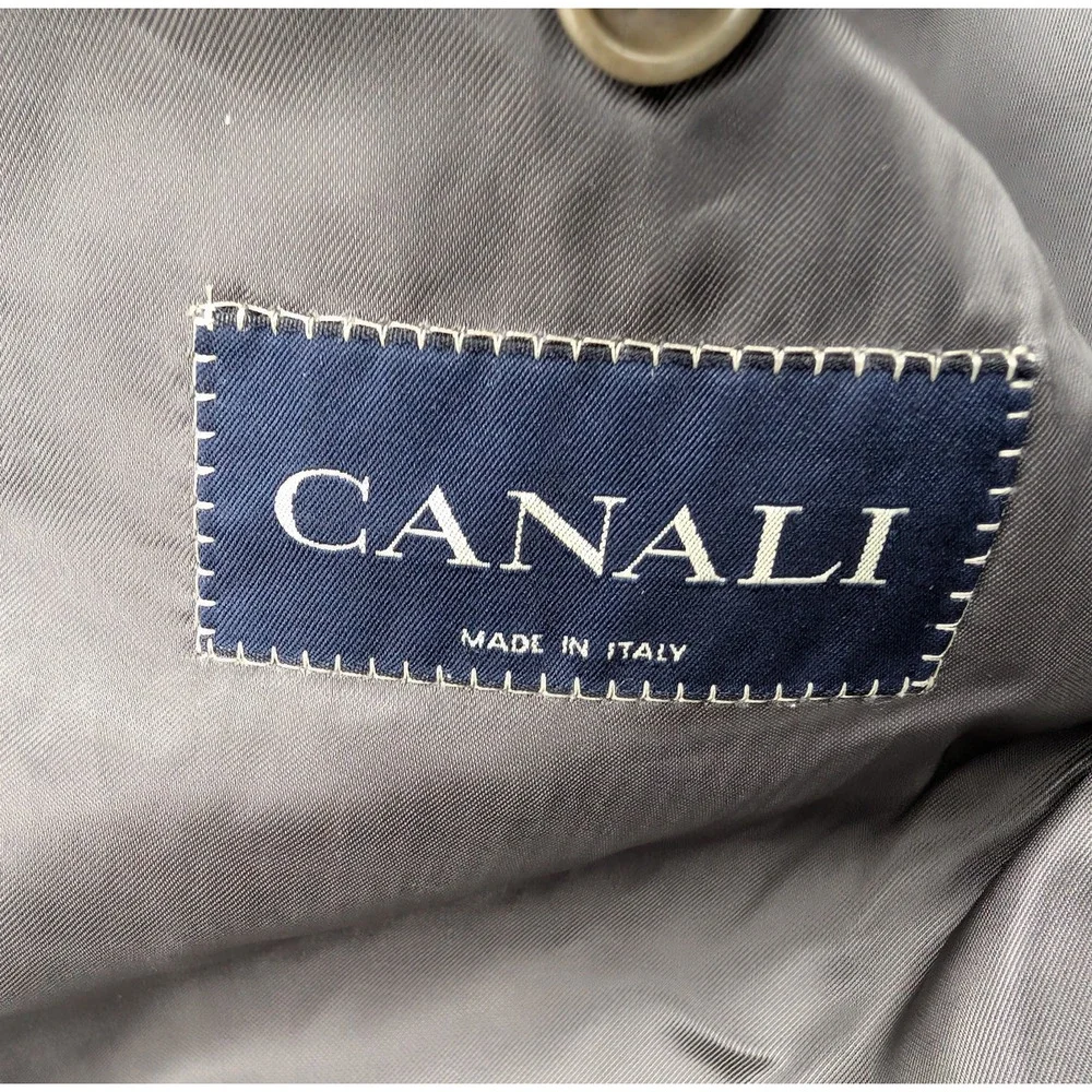 Canali Blazer Men 52R Loro Piana Tasmanian Wool Pinstripe Old Money Quiet Luxury